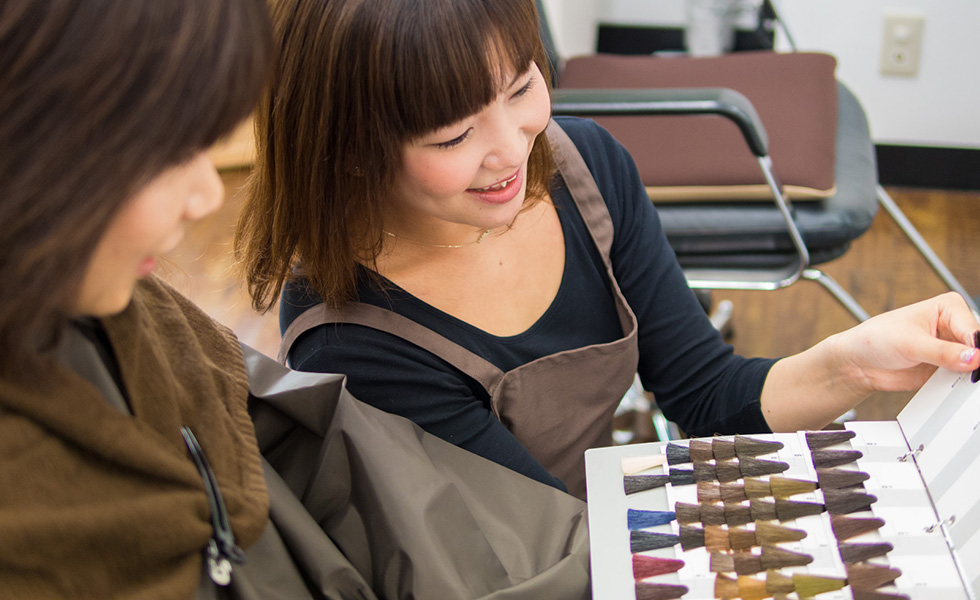 ヘアカラーのアドバイス