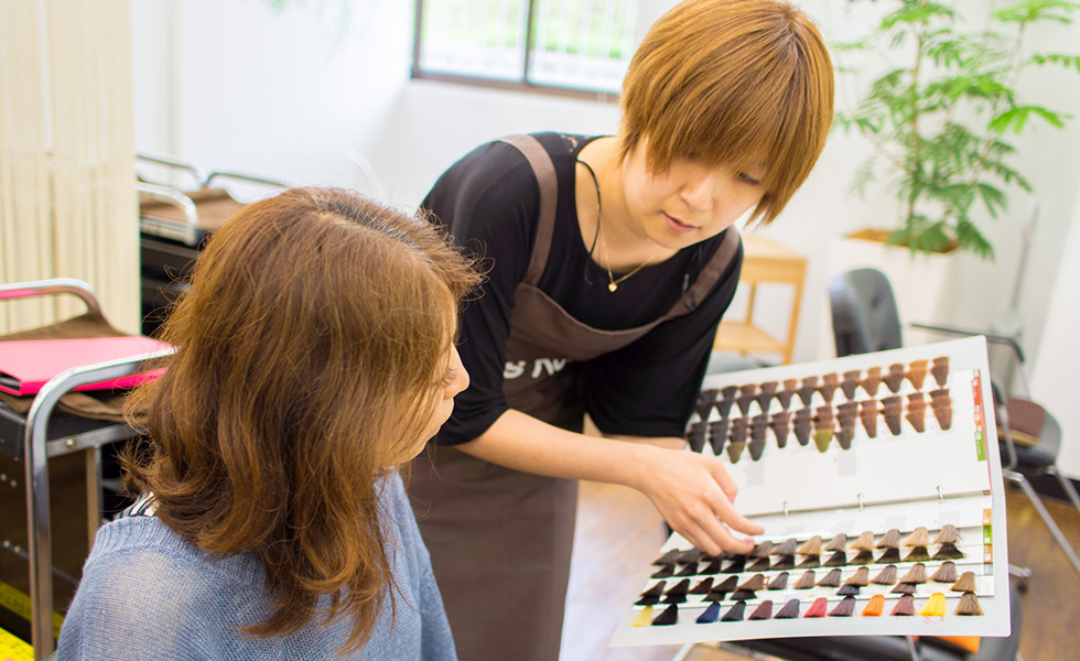 ヘアカラーのアドバイス